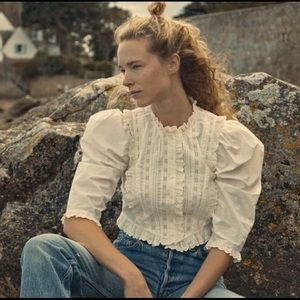 Doen Amadine Top in Powder